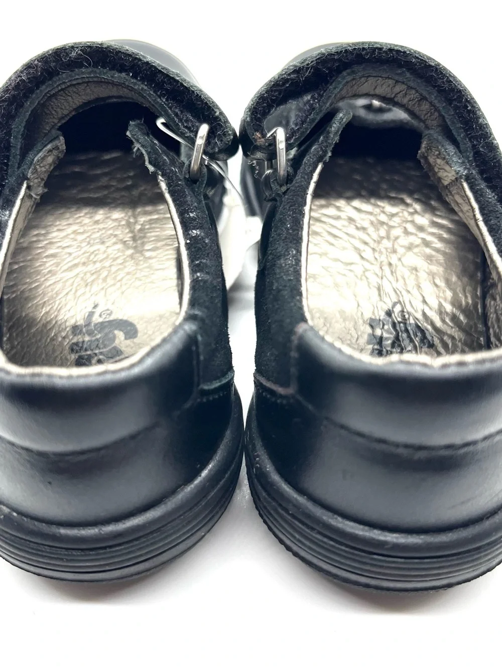 Toddler girls black leather maryjane from France US 8 NWT
